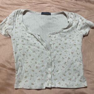 Brandy Melville Cream Crop Top